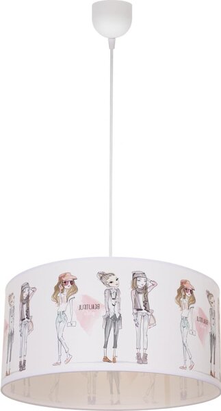 Детски полилей GIRLS VIBES 1xE27/60W/230V Ø 40 см за момичета