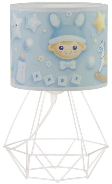 Детска настолна лампа KIDS ROOM 1xE27/60W/230V пр. 18 см космонавт