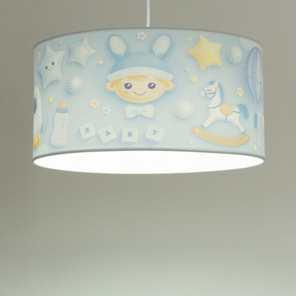Детски полилей KIDS ROOM 1xE27/60W/230V Ø 40 см космонавт