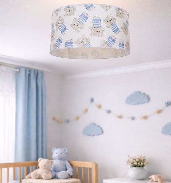Детски таванен плафон KIDS ROOM 1xE27/60W/230V Ø 40 см мече
