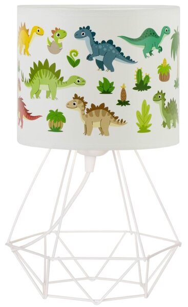 Детска настолна лампа KIDS ROOM 1xE27/60W/230V, диаметър 18 см, динозавър