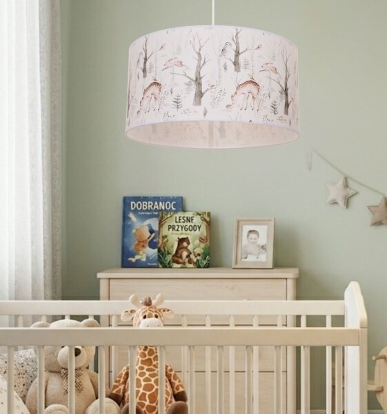 Детски полилей KIDS ROOM 1xE27/60W/230V Ø 40 см с животински мотиви
