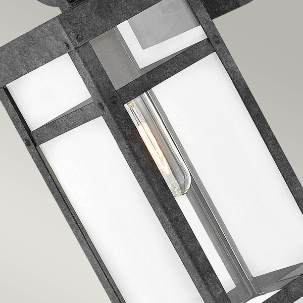 Quintiesse QN-PORTER-M-DZ - Външно стенно осветително тяло PORTER M 1xE27/60W/230V IP44 черно