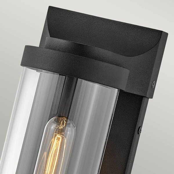 Quintiesse QN-PEARSON-M-TK - Външен стенен осветител PEARSON M 1xE27/60W/230V IP44 черен