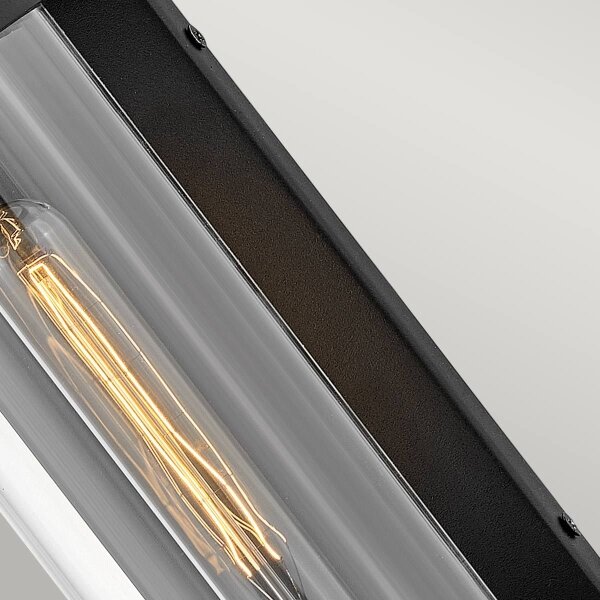 Quintiesse QN-PEARSON-M-TK - Външен стенен осветител PEARSON M 1xE27/60W/230V IP44 черен