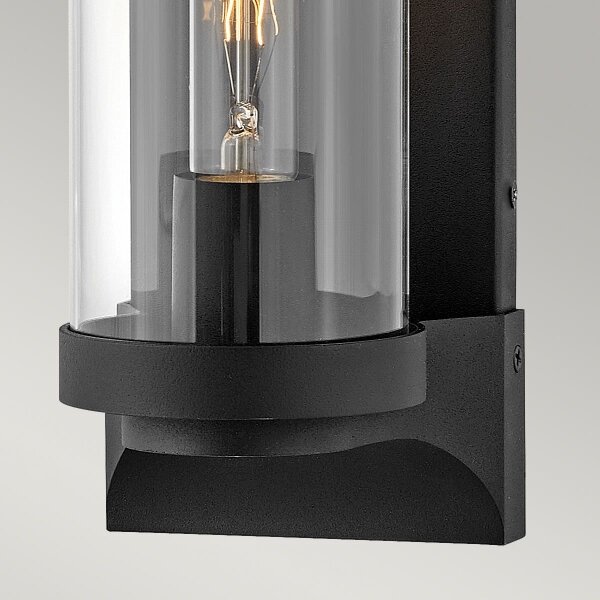 Quintiesse QN-PEARSON-M-TK - Външен стенен осветител PEARSON M 1xE27/60W/230V IP44 черен