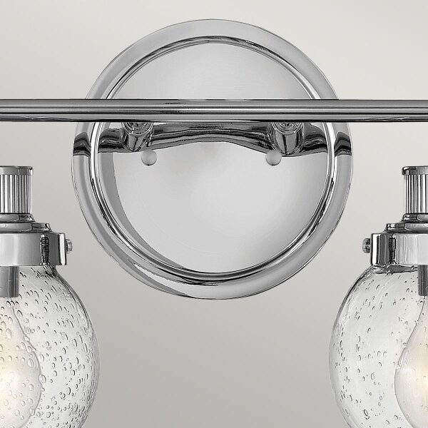 Quintiesse QN-POPPY2-PC-BATH - Стенно осветително тяло за баня POPPY, 2xE27/60W/230V, IP44, хром