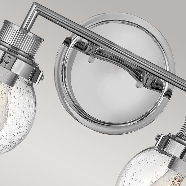 Quintiesse QN-POPPY2-PC-BATH - Стенно осветително тяло за баня POPPY, 2xE27/60W/230V, IP44, хром