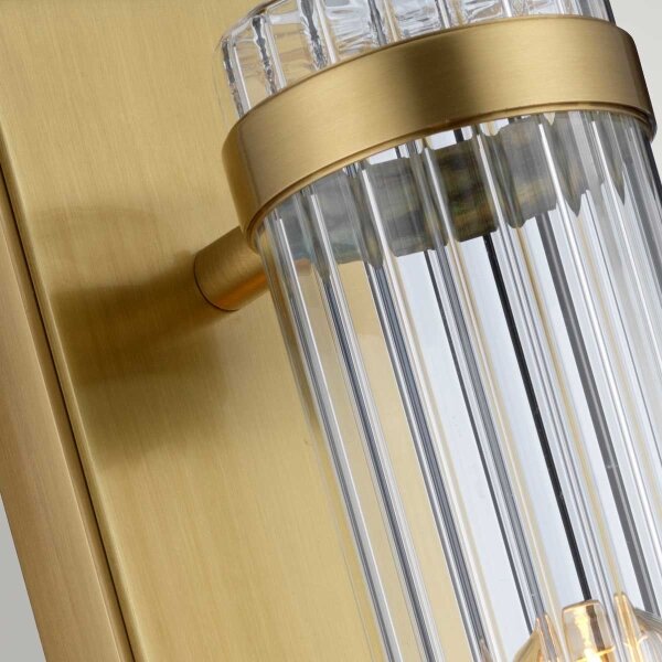 Quintiesse QN-WELLINGTON1-AB - стенено осветително тяло за баня WELLINGTON 1xE27/60W/230V IP44 златисто