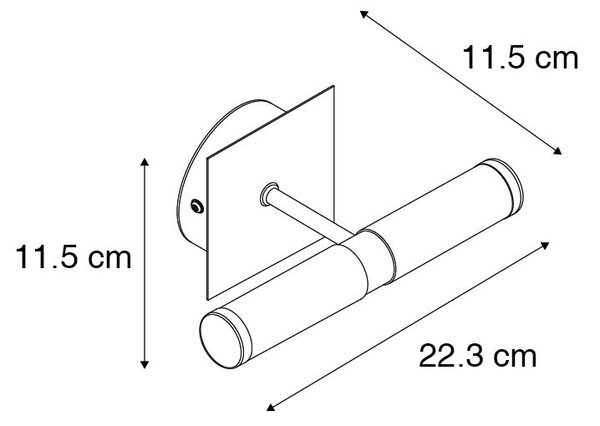 Модерен аплик хром IP44 - Баня 2