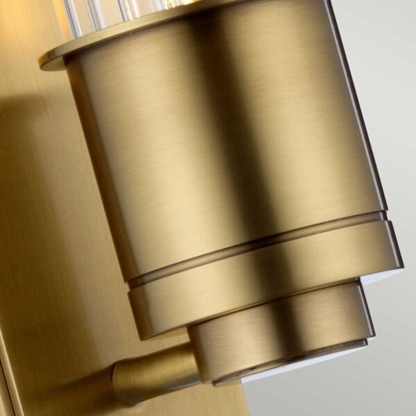 Quintiesse QN-WELLINGTON1-AB - стенено осветително тяло за баня WELLINGTON 1xE27/60W/230V IP44 златисто