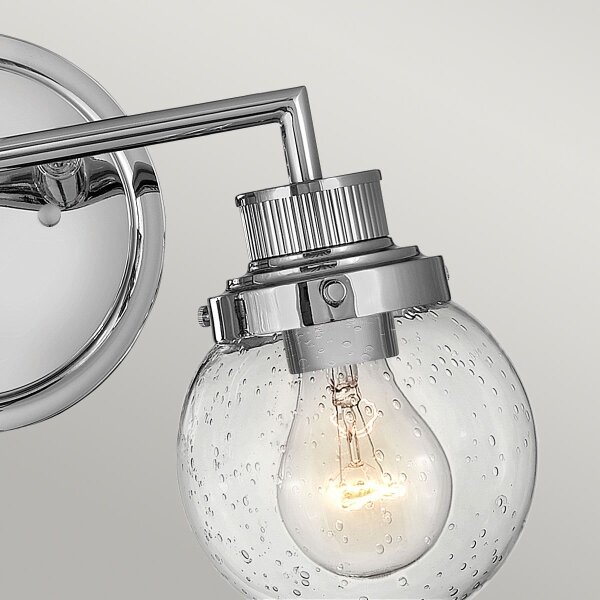 Quintiesse QN-POPPY2-PC-BATH - Стенно осветително тяло за баня POPPY, 2xE27/60W/230V, IP44, хром