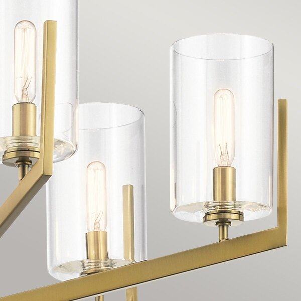 Quintiesse QN-NYE6-BNB - Полилей на тръба NYE 6xE14/40W/230V, златен