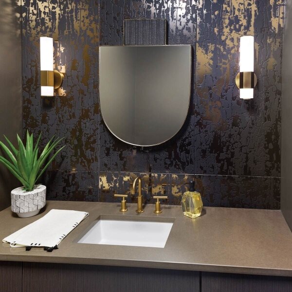 Quintiesse QN-FACET-LED1-HB-BATH-LED Банен стенен осветител FACET LED/12W/230V IP44 златист
