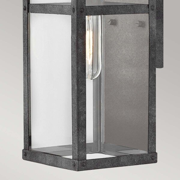Quintiesse QN-PORTER-S-DZ -Външна стенна лампа PORTER S 1xE27/60W/230V IP44 черна
