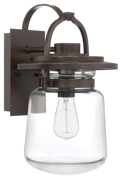 Quintiesse QN-LASALLE-M-WT Външна стенна лампа LASALLE M 1xE27/60W/230V IP44 бронзова