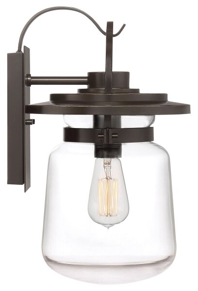 Quintiesse QN-LASALLE-M-WT Външна стенна лампа LASALLE M 1xE27/60W/230V IP44 бронзова