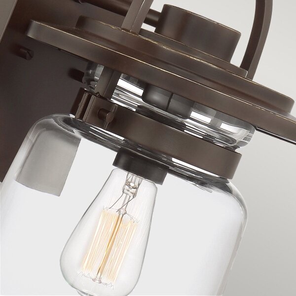 Quintiesse QN-LASALLE-M-WT Външна стенна лампа LASALLE M 1xE27/60W/230V IP44 бронзова