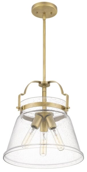 Quintiesse QN-WIMBERLEY-P-WS - Полилей на прът WIMBERLEY 3xE27/60W/230V златист