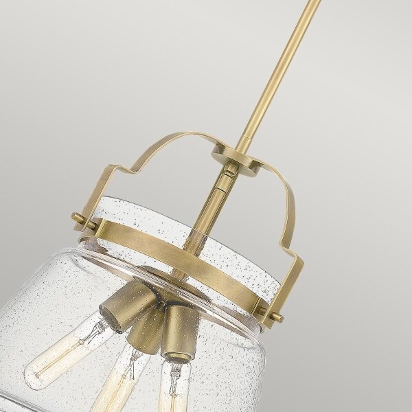 Quintiesse QN-WIMBERLEY-P-WS - Полилей на прът WIMBERLEY 3xE27/60W/230V златист