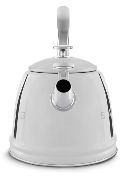 Свирещ чайник Smeg WKF01SS, 2.3 л,Индукция, Ненагряваща се дръжка, Стомана, Сребрист