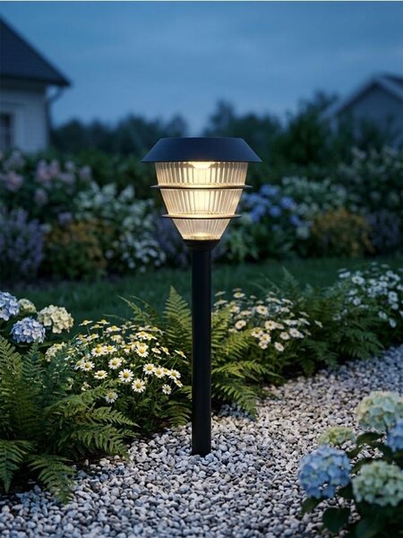 Sinsay - Lampada LED solare da esterno con picchetto - черeн