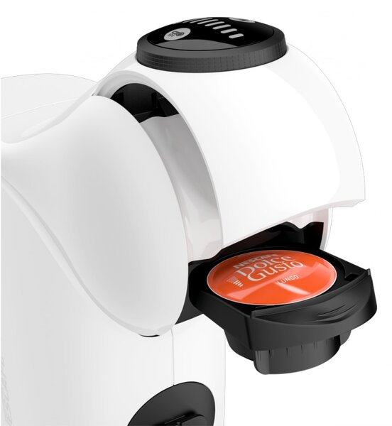 Еспресо машина Krups KP243110 NDG GENIO S WHITE, 1500W, 15 bar, 0.8 л, Работа с NESCAFÉ® Dolce Gusto® капсули, LED, XL функция, Бял