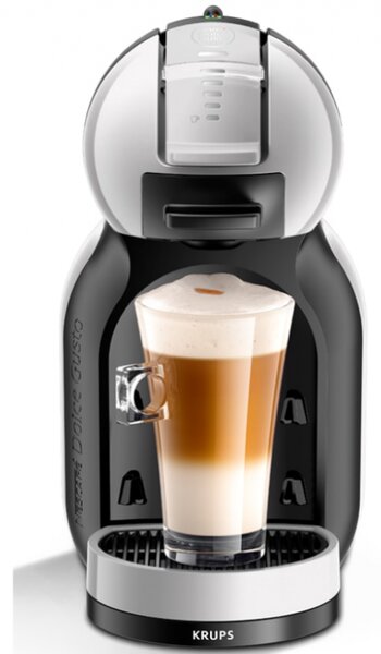 Еспресо машина Krups KP123B10 NDG MINI ME, 1500W, 15 bar, 0.8 л, Работа с NESCAFÉ® Dolce Gusto® капсули, XL функция, ECO, Сив