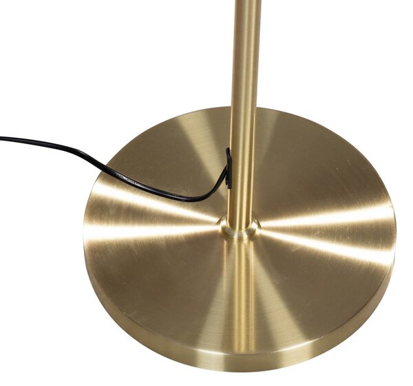 Vloerlamp goud met ovale velours kap groen 50cm - Parte