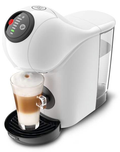 Еспресо машина Krups KP243110 NDG GENIO S WHITE, 1500W, 15 bar, 0.8 л, Работа с NESCAFÉ® Dolce Gusto® капсули, LED, XL функция, Бял