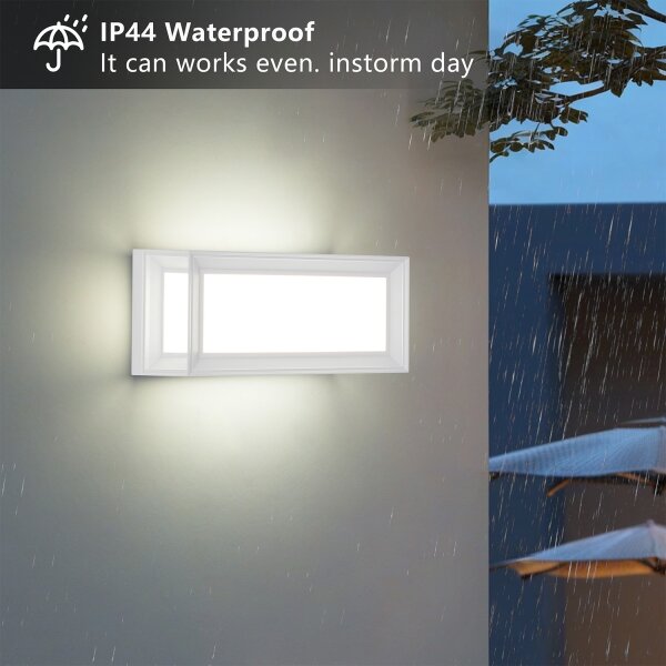 Brilagi - LED външно стенно осветително тяло PARKER LED/12W/230V 3000/4500/6000K бяло IP44