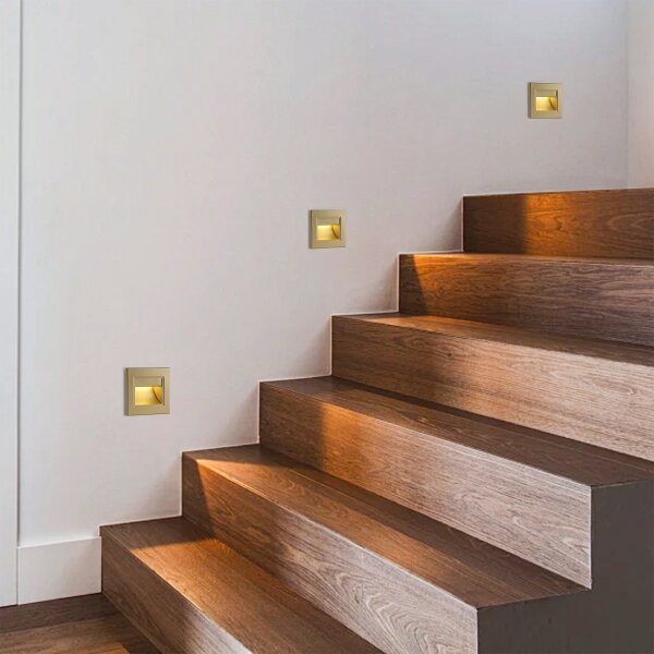 Brilagi - LED осветително тяло за стълби STEP LIGHT LED/1,5W/230V IP44 златно
