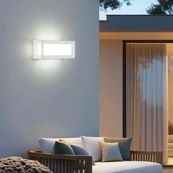 Brilagi - LED външно стенно осветително тяло PARKER LED/12W/230V 3000/4500/6000K бяло IP44