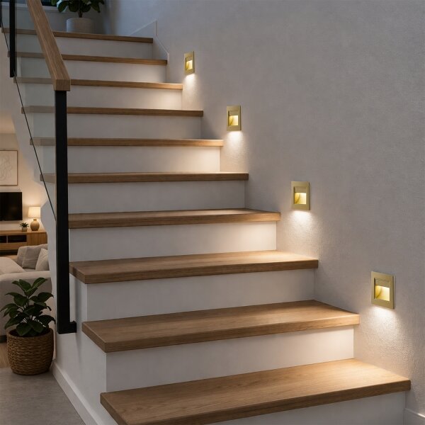 Brilagi - LED осветително тяло за стълби STEP LIGHT LED/1,5W/230V IP44 златно