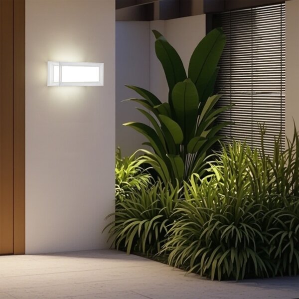 Brilagi - LED Външно стенно осветително тяло PARKER LED/12W/230V бяло IP44