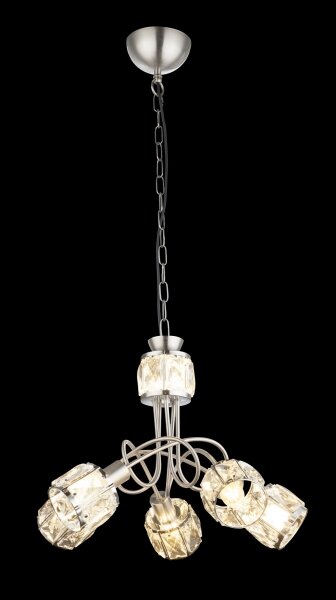 Globo 54356-5H - LED полилей KRIS 5xE14/40W/230V + LED/5W на верига