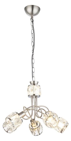 Globo 54356-5H - LED полилей KRIS 5xE14/40W/230V + LED/5W на верига