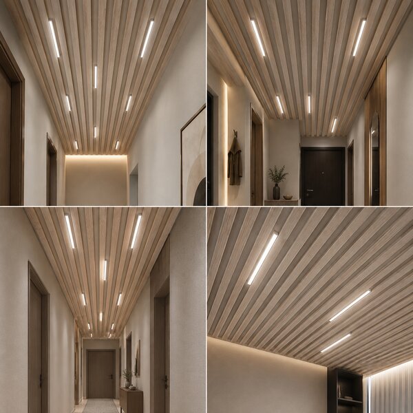 Алуминиев LED профил с капаче- 3.0x3.0x80cm