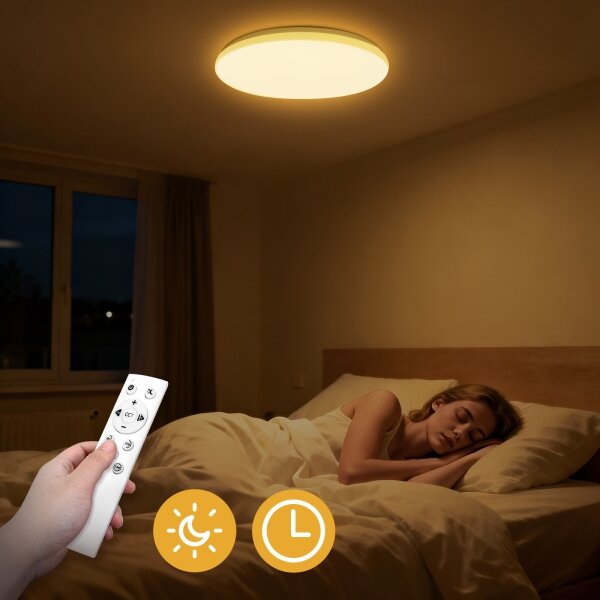Brilagi - LED димируемо таванно осветително тяло MILKY WAY LED/36W/230V 3000-6500K + дистанционно управление