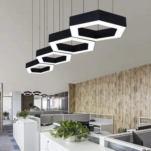 LED Полилей Елара- Черен