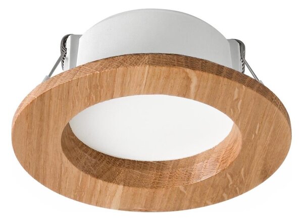 LED вградено осветително тяло WOODY SPOT LED/5,5W/230V 4000K дъб Ø10 см