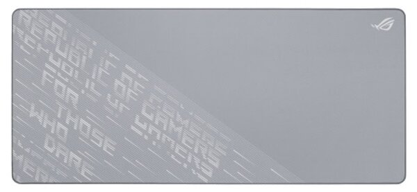 Подложка за мишка Asus ROG Scabbard II Arctic Gray XXL, гейминг, сива, 900 x 400 x 3 mm