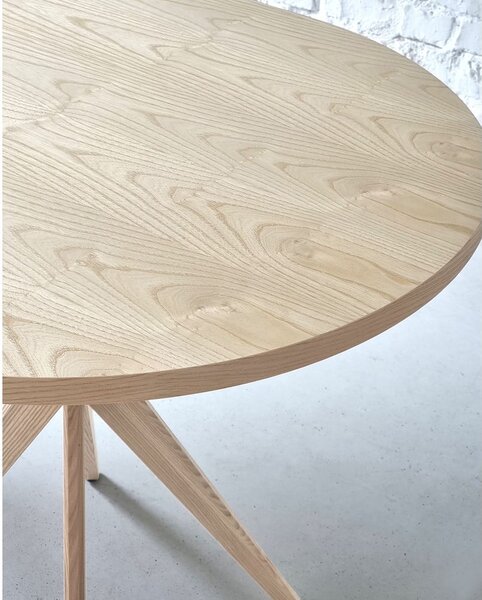 Трапезна маса от масивен ясен 90x90 cm Jubi – Ragaba
