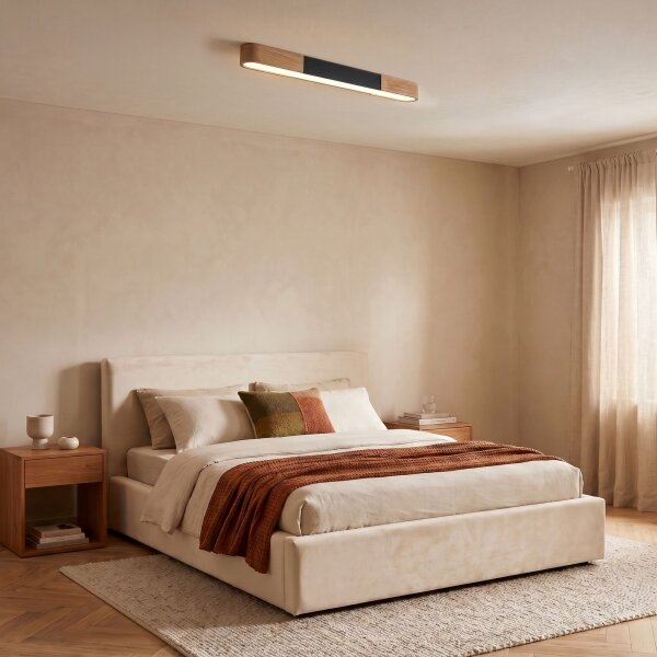 BRILAGI - LED таванно осветително тяло GARDALINE LED/100W/230V 80 cm дъб/черен