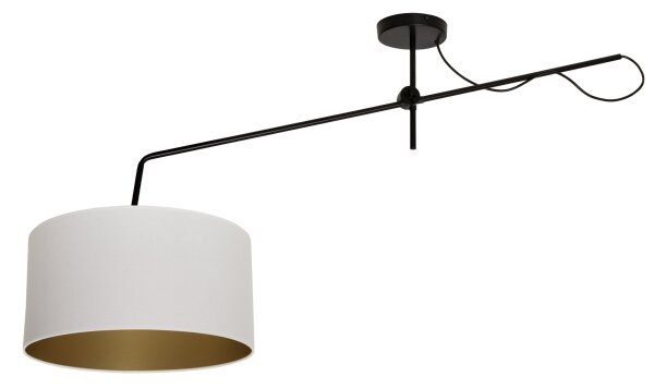 LED регулируем полилей за повърхностен монтаж VENICE 1xE27/60W/230V бял/златен