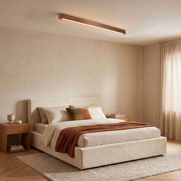 BRILAGI - LED таванно осветително тяло GARDALINE LED/90W/230V дъб