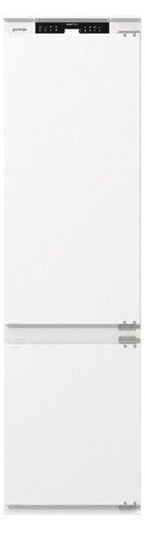 Хладилник с фризер Gorenje NRKI519E41, клас E, 284 л. общ обем, за вграждане, 232 kWh/годишно, FreshZone чекмедже, AdaptTech, бял