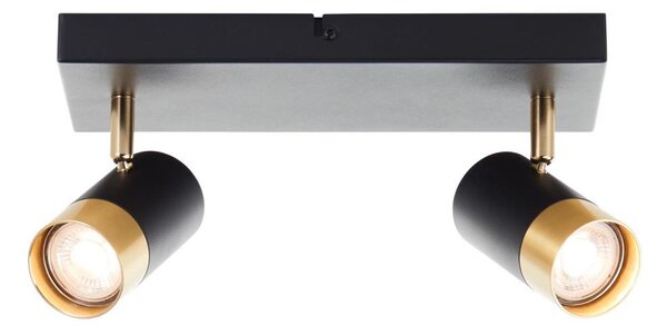 Brilliant - LED спот VIGOLO 2xGU10/5W/230V черно/златисто