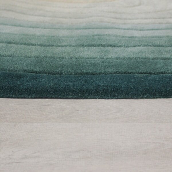 Син вълнен килим 160x230 cm Puddle Ombre Wool – Flair Rugs