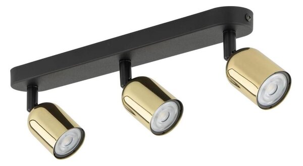 LED точково осветително тяло TOP 3xGU10/10W/230V черно/златно
